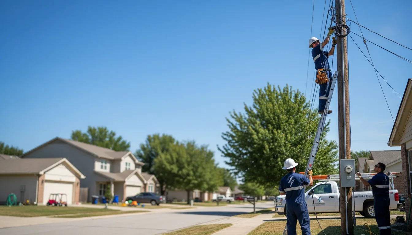 Residential electrician providing installation services in Keithville, LA